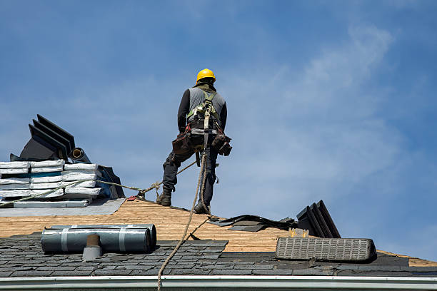 Professional Roofing technician working in Albion, IA